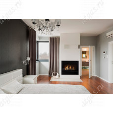 Газовый камин KARMA ELEGANCE 77 Exclusive Medium line 30 silver
